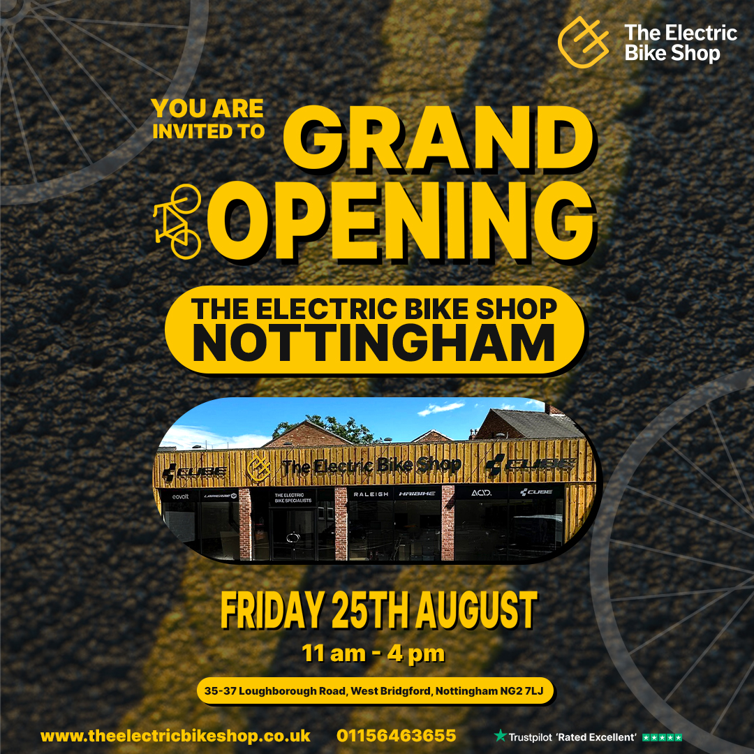 eCycleUK's tweet image. Join us for our Nottingham Store Grand Opening next week!✨🥳 

Friday the 25th of August. 😊11 am - 4 pm  

And all day Saturday 26th!  

See you there. 🔗lnkd.in/ep4rJZhV 

📍35-37 Loughborough Road, West Bridgford, Nottingham, United Kingdom   

#ebike #nottingham