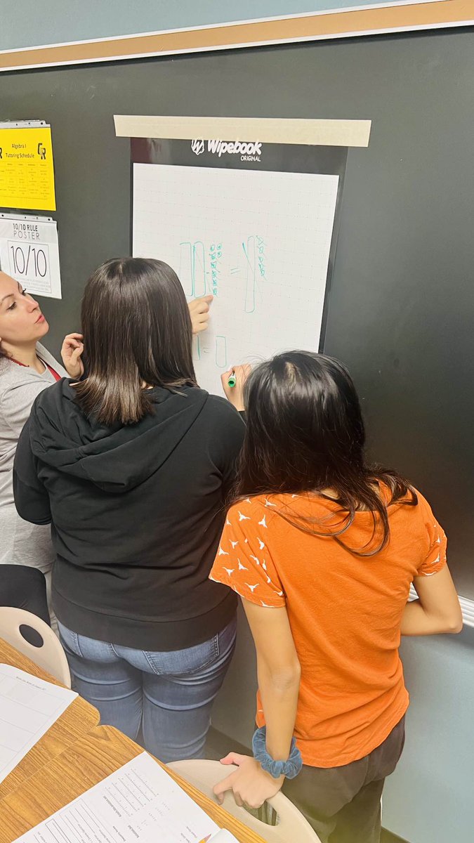 hshabz's tweet photo. Monday morning looked great in our Alg 1 classrooms! Ss were vertical, talking, explaining, watching others, working with algebra tiles, and writing at their wipebooks!!! #KISDSecMath #crhsmath #icyoucincomath #cpoe @kaye1332 @jeremywstahl @RachelARice07 https://t.co/7jcgYXC4aY