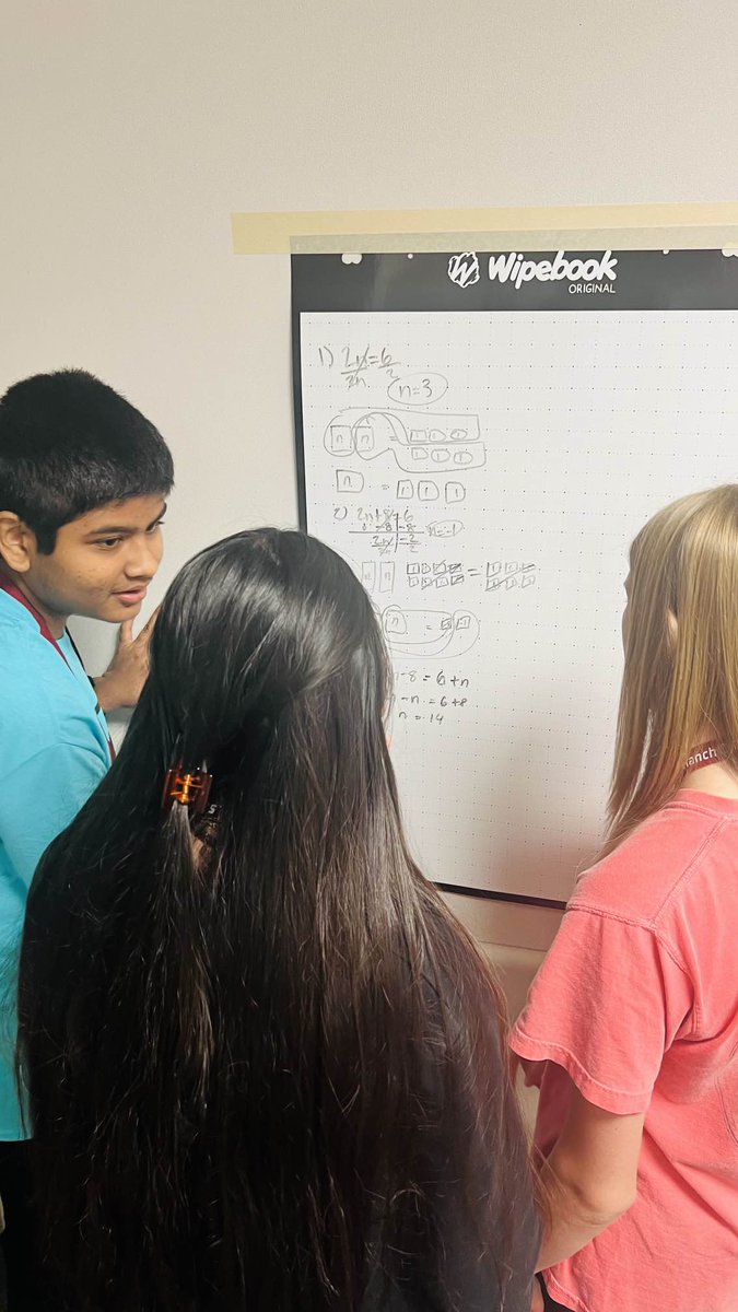 hshabz's tweet photo. Monday morning looked great in our Alg 1 classrooms! Ss were vertical, talking, explaining, watching others, working with algebra tiles, and writing at their wipebooks!!! #KISDSecMath #crhsmath #icyoucincomath #cpoe @kaye1332 @jeremywstahl @RachelARice07 https://t.co/7jcgYXC4aY