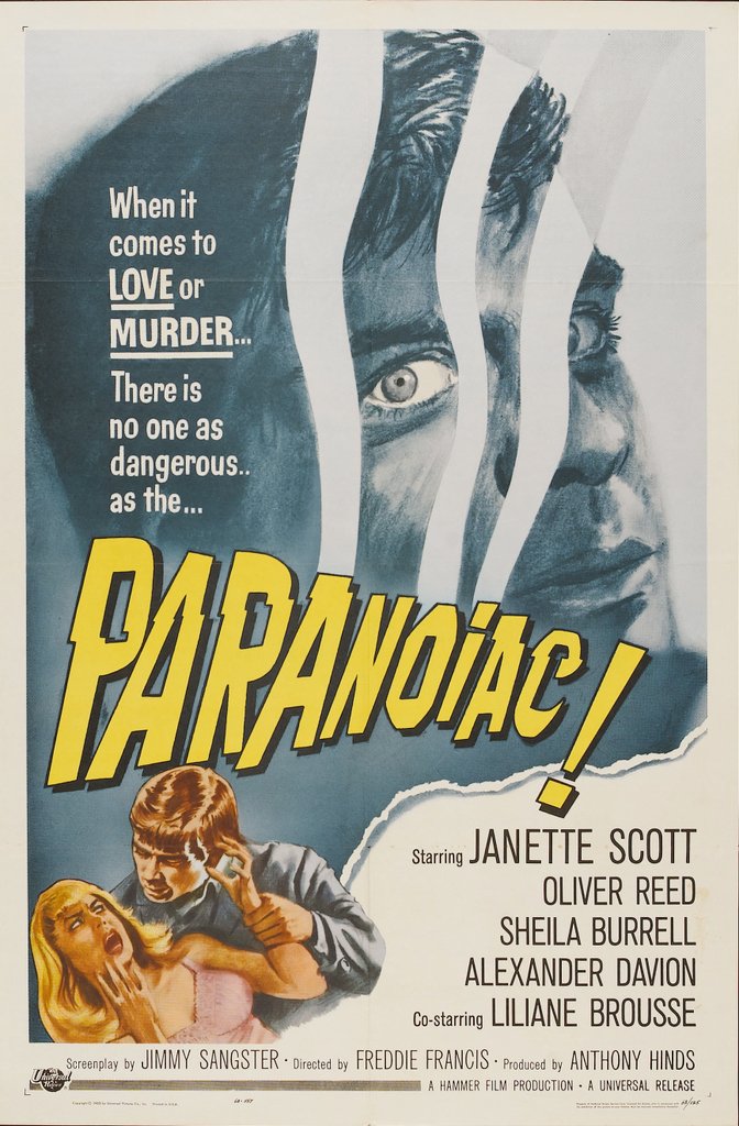 DukeDazzy's tweet photo. Paranoiac (1963)

Very suspenseful and dark horror thriller by Freddie Francis with a terrific Oliver Reed... a great film and absolutely worth seeing! 

#horror #horrormovie #horrorcommunity
#horrorfam #horrorfamily
#60s #hammerhorror #hammerfilms #oliverreed https://t.co/r6euieCpoC