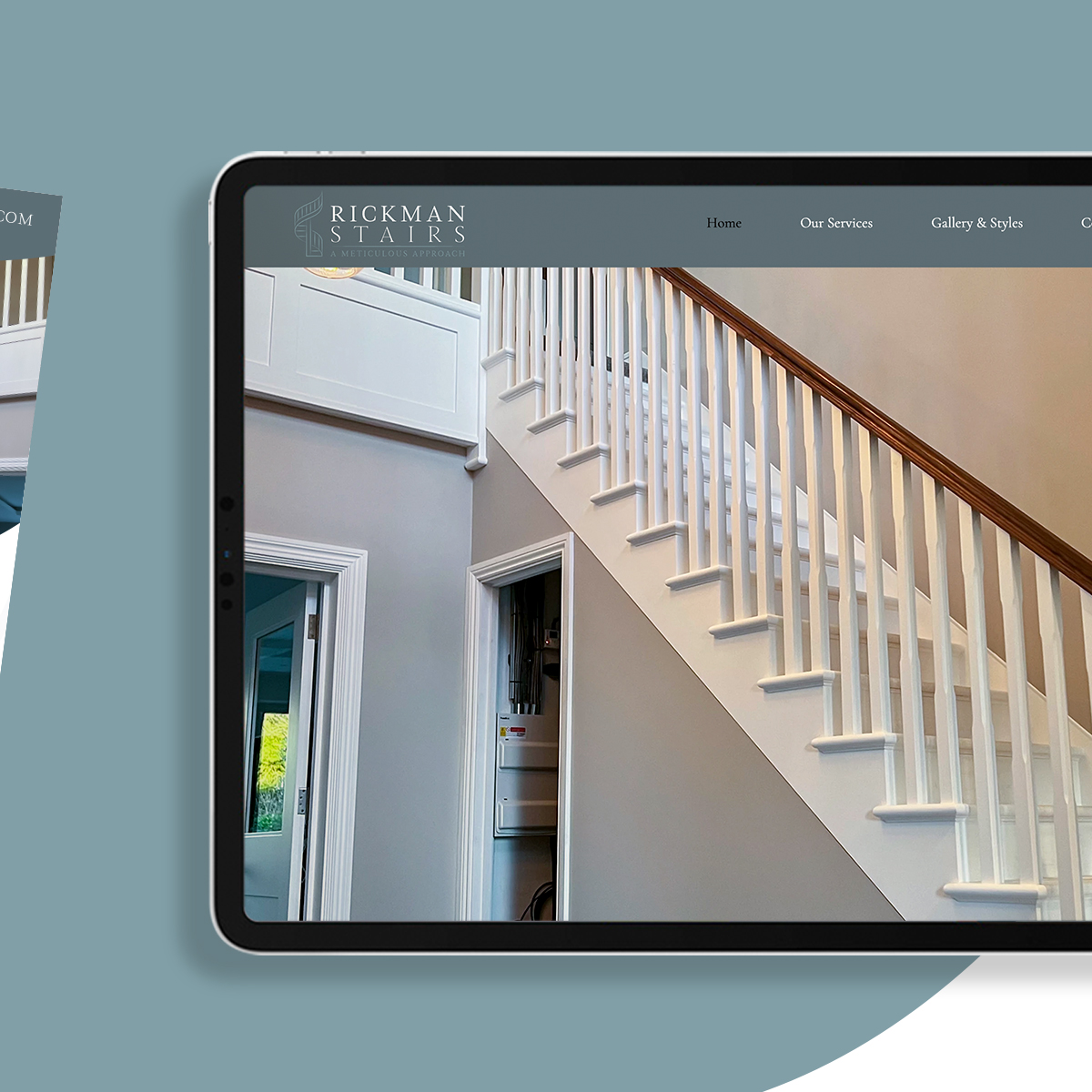 tocacreative's tweet photo. Step up your brand presence with our exquisite design work for Rickman Stairs, the leaders in Premium Bespoke Staircases 🪚

We've crafted a complete branding package and a stunning website that perfectly captures the elegance and craftsmanship of their extraordinary staircases. https://t.co/dImnWNwDUU