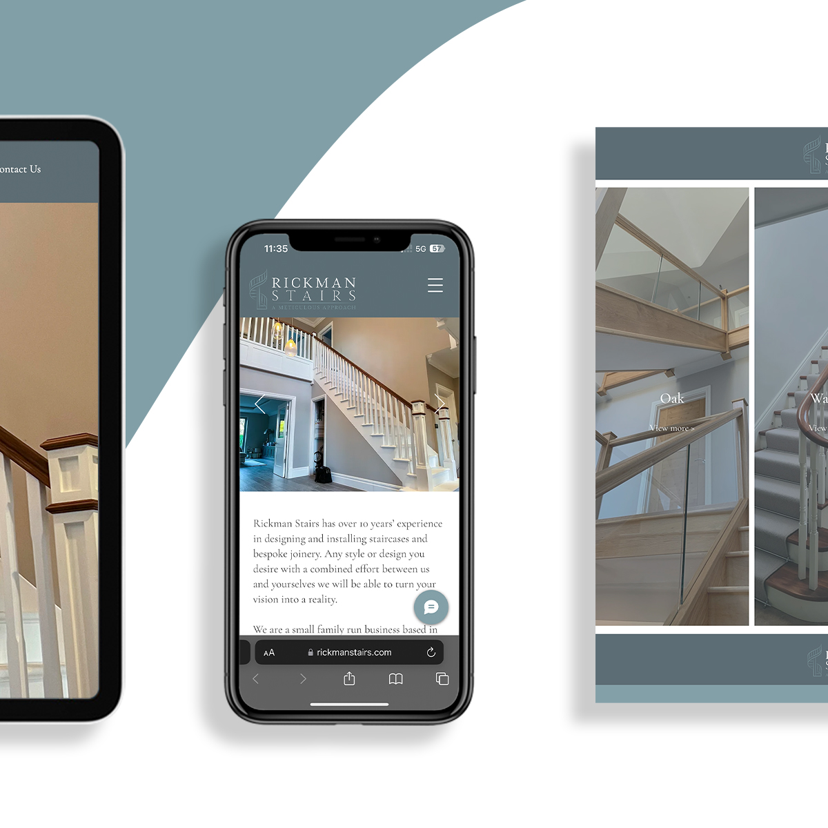 Step up your brand presence with our exquisite design work for Rickman Stairs, the leaders in Premium Bespoke Staircases 🪚

We've crafted a complete branding package and a stunning website that perfectly captures the elegance and craftsmanship of their extraordinary staircases.