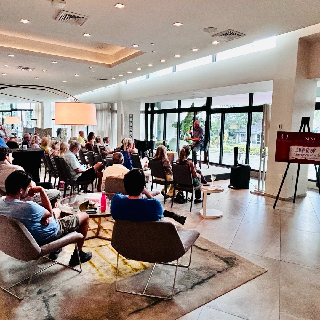 IMPROV is monthly entertainment featuring Storytellers from Florida Studio Theater. Enjoy! RSVP for September: eventbrite.com/e/improv-story…