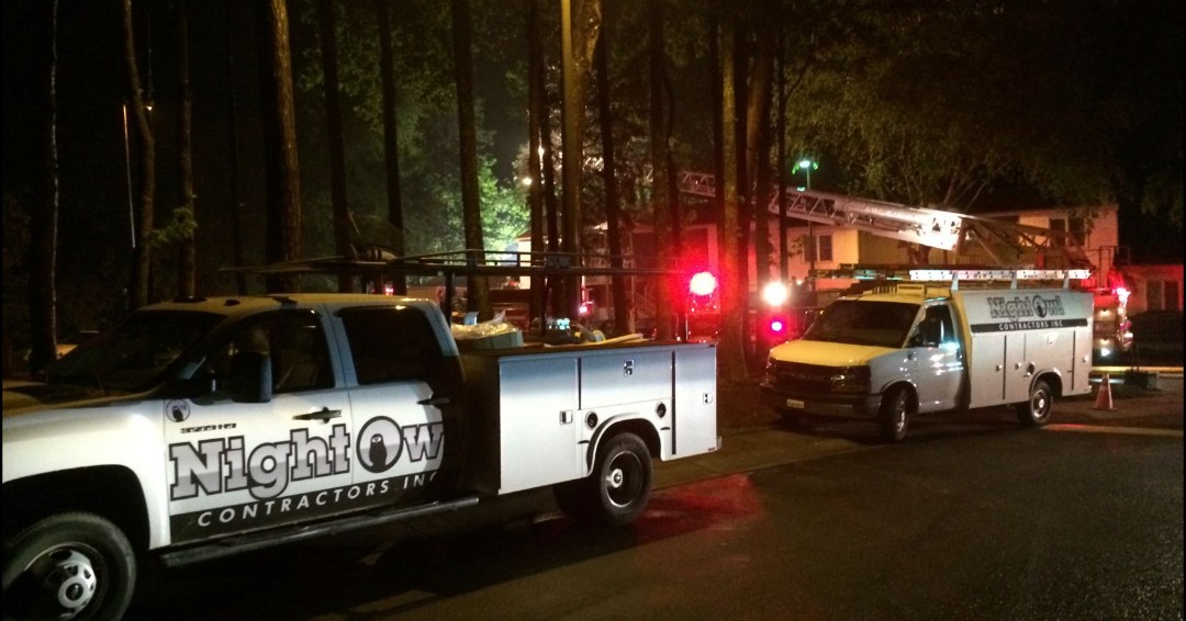 At Night Owl Companies, our dedicated emergency restoration team is here to swiftly board up and secure your property. When it comes to restoration, consider it done – we've got you fully covered! 🏠🛠️💪 #NightOwlRestoration #RapidResponse