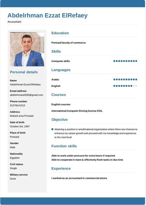 ahmad_shoeib's tweet photo. صاحب ال CV في أشد الاحتياج لعمل
اعمل #ريتويت بيجيب نتيجه كبيره والله https://t.co/d4InVh34DY