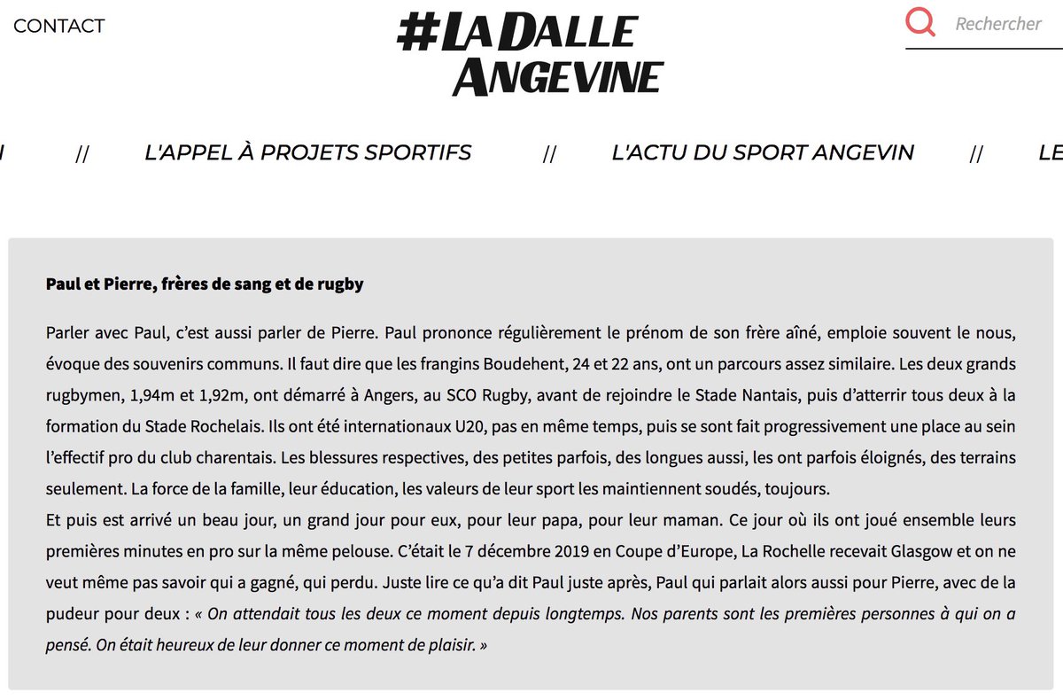 La Dalle Angevine (@ladalleangevoff) on Twitter photo Paul et Pierre.
#Boudehent #frères <a href="/scorugbyoff/">SCO Rugby Angers</a> <a href="/StadeNantais/">Stade Nantais</a> <a href="/staderochelais/">Stade Rochelais</a> <a href="/ffrugby/">FFR</a> <a href="/FGalthie/">Fabien Galthié</a>
👉 ladalleangevine.com/2022/03/30/pau… Paul et Pierre.
#Boudehent #frères <a href="/scorugbyoff/">SCO Rugby Angers</a> <a href="/StadeNantais/">Stade Nantais</a> <a href="/staderochelais/">Stade Rochelais</a> <a href="/ffrugby/">FFR</a> <a href="/FGalthie/">Fabien Galthié</a>
👉 ladalleangevine.com/2022/03/30/pau…
