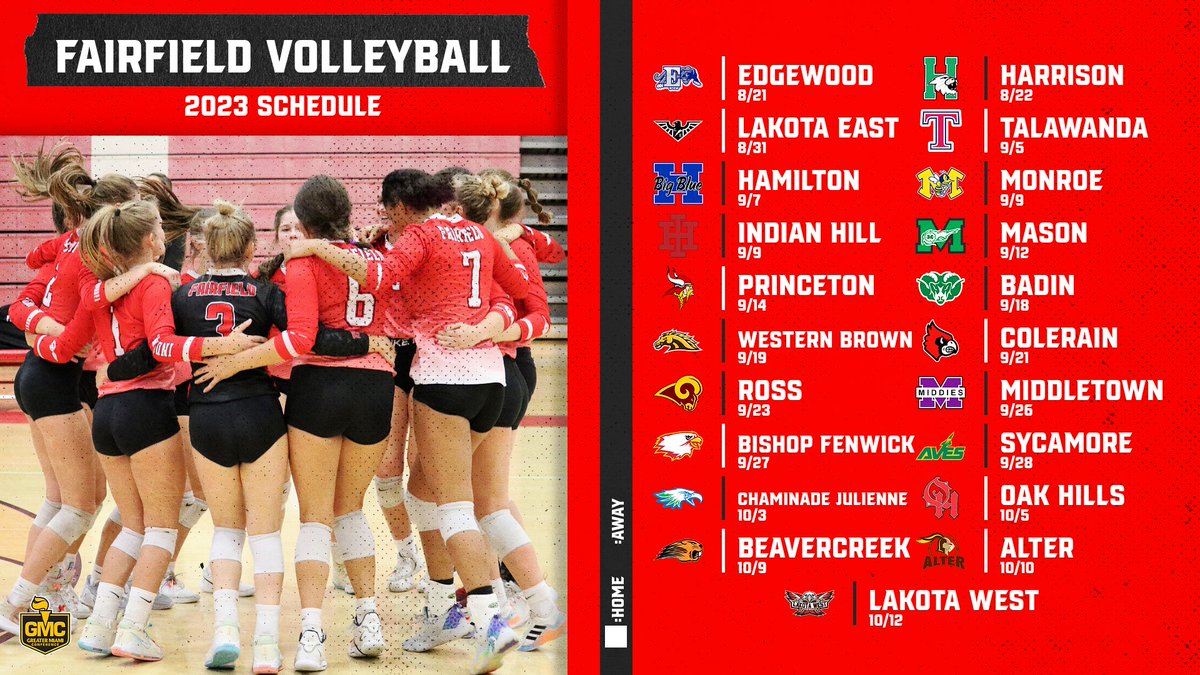 Tonight, <a href="/ff_volleyball/">Fairfield Volleyball</a> will start their 2023 Season by hosting Edgewood in the Fairfield Arena.

Fairfield vs. Edgewood
5pm/5pm/6pm

Livestream: youtube.com/@fairfieldathl…

#FairfieldPride #OneTribe