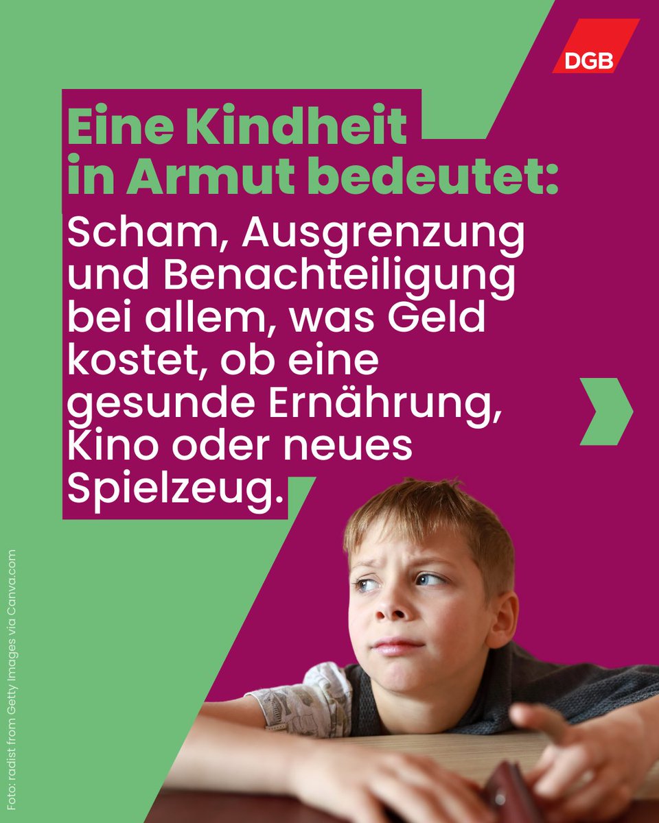 dgb_news's tweet photo. Kein Kind darf in Armut leben. Es ist höchste Zeit, dass die Regierung ihre Verantwortung wahrnimmt und die Weichen für eine  echte #Kindergrundsicherung stellt. https://t.co/LIoIjB14km
