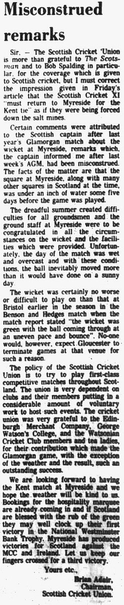 Scottish Cricket Past Present and Future tweet media