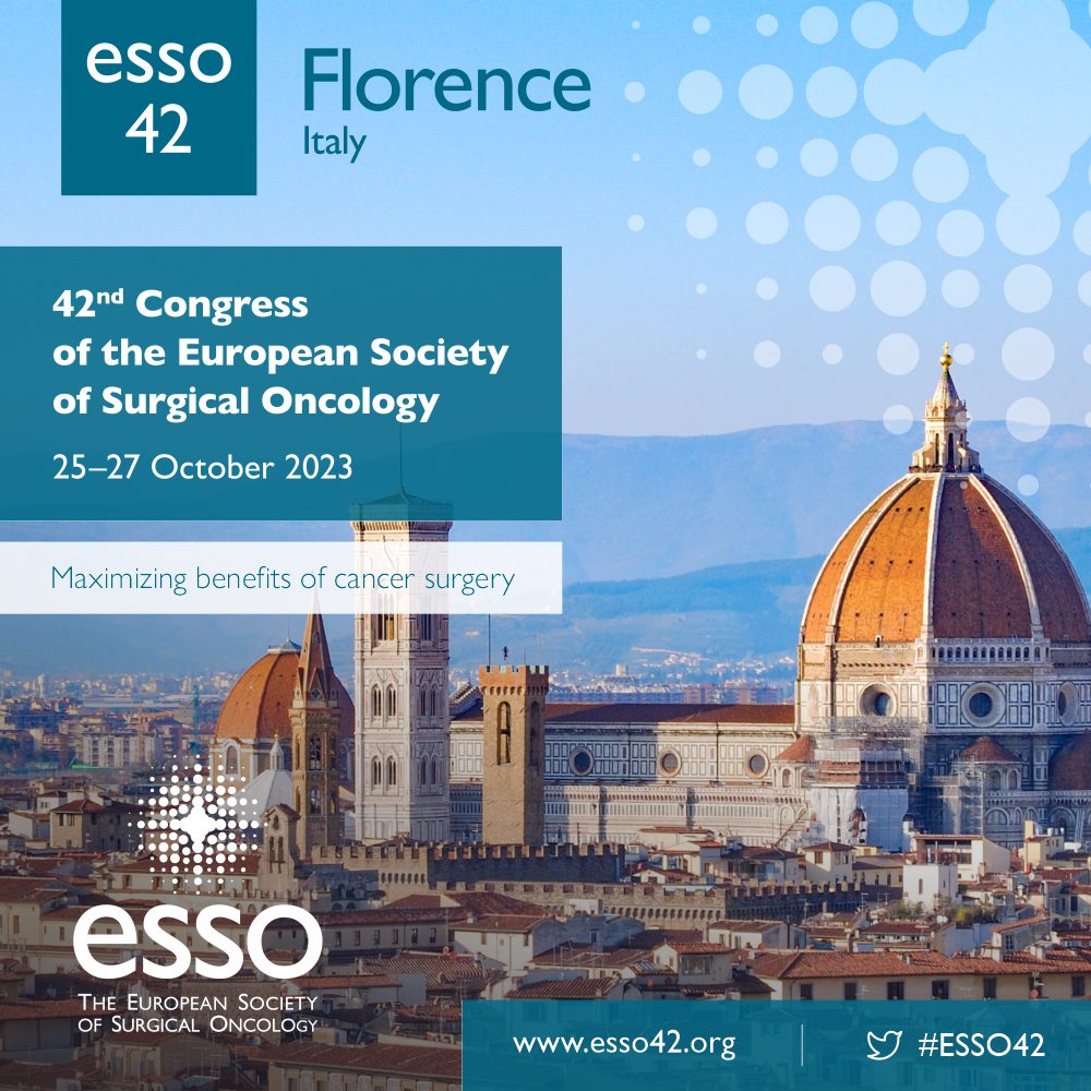 SFCOnco's tweet photo. In the frame of our partnership with @ESSOnews, we invite you to book your place for #ESSO42!
Join the best experts in surgical oncology from October 25th to 27th, 2023 in Florence.
Early bird rates are still available until August 23rd! ➡️ https://t.co/vrQLBtfYPS
#gynobs https://t.co/kcIxSaFkxD