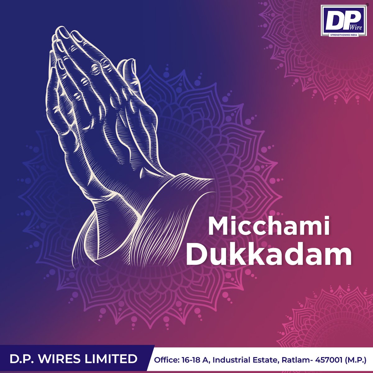 DPwiresltd's tweet photo. π Micchami Dukkadam π
Learn More About Us,
Website: https://t.co/qos8N1vC2x
Mail: info@dpwires.co.in
#LRPCstrands #springwires #GIWires #GIstrands #geomembranesheets #wires #steelwires #construction #constructionsites #civilengineering #DPWires https://t.co/7LtxFc2eTw