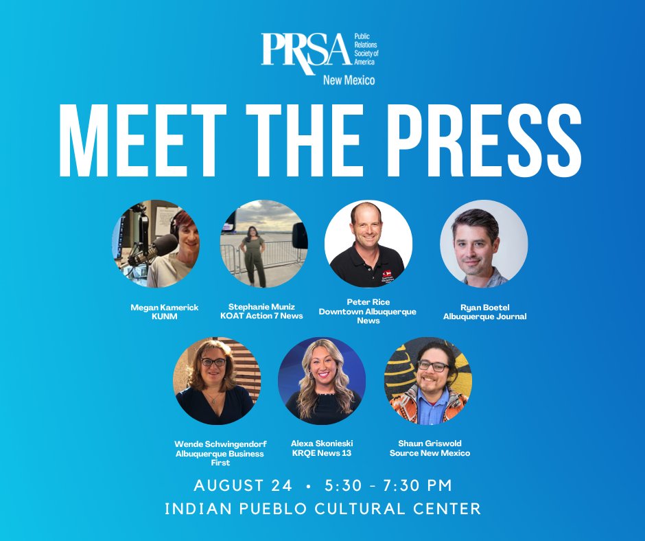 Missed the early registration for #NMPRSA's Meet the Press event? No problem, tickets are still available! We have an incredible group of media who will be sharing their insights. Book your ticket, today! nmprsa.org/meetinginfo.ph…