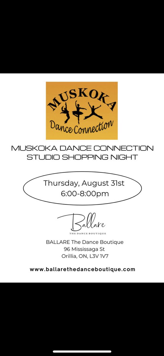 Muskokadancecon's tweet photo. https://t.co/TX0JDL9XGS