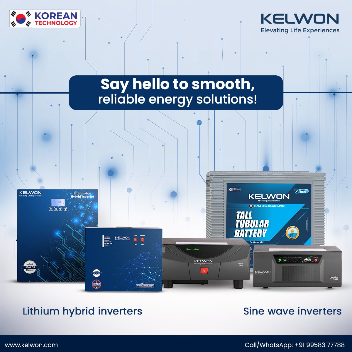 KelwonIndia's tweet photo. Kelwon’s power range with products like  #sinewaveinverters and #lithiumhybridinverter that #elevate your life experiences and allows you to live life uninterrupted’ 
#kelwon #homeappliances #inverters #sinewave #lithiumbattery https://t.co/N6PhwpDQG3