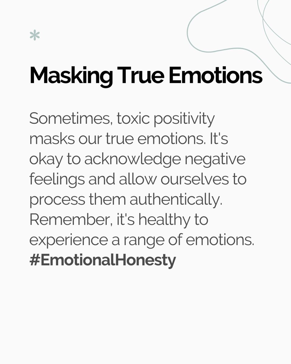 WittedRoots's tweet photo. Embrace Authentic Feelings and Ditch Toxic Positivity. 🌈 Scroll through to learn why suppressing emotions can be harmful and how to cultivate a healthier mindset. Let's create space for real growth. ✨⁣⁣

Click the link in our bio to read the article⁣⁣

#MentalHealthMatters https://t.co/h2uedwYCux