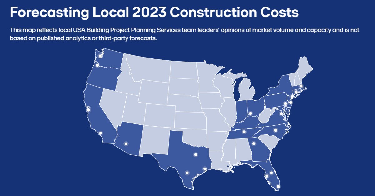 SkanskaUSA's tweet image. When it comes to construction, what should you expect in your local market for the next quarter? Check out our forecasts in the latest Summer 2023 Market Trends report. bit.ly/3YKyE3T

#MarketTrends #Skanska #KnowledgeAndForesight #LocalForecasts