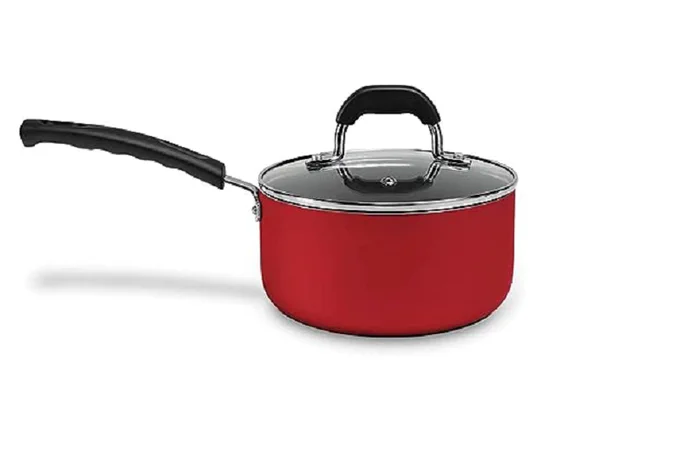 Panela com tampa Saffron, 18 X 9 Cm, 2,05L, Brinox, Vermelho