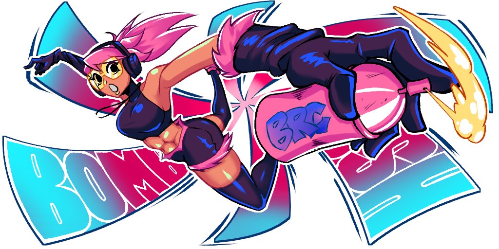 Graffiti replacer I made for #BombRushCyberfunk ! 
Game's really freaking fun btw!~