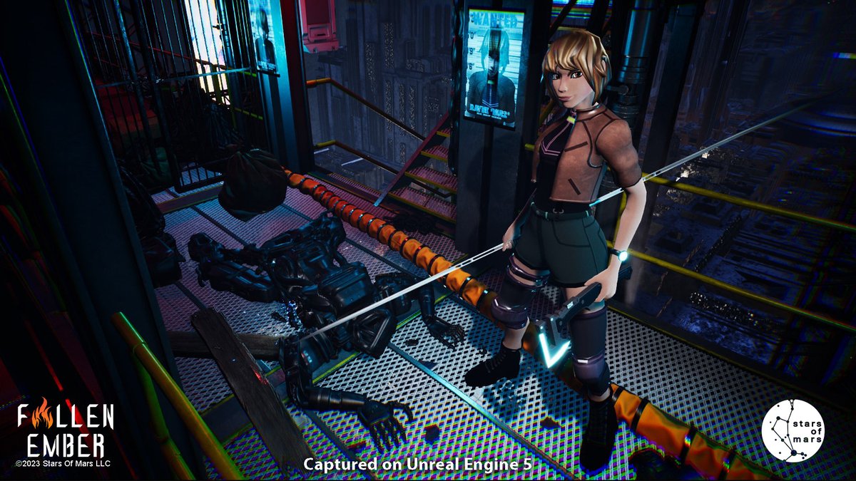 ShareTheStarsIO's tweet photo. 💫Meet RAYNE, the protagonist of FALLEN EMBER. Use her various tools and weapons to fight your way through the depths of the Venusian colony.

🎤Voiced by the talented @KisakaToriama

Stay tuned for more!

#indiedev #cyberpunk https://t.co/6MFrfZgdvQ
