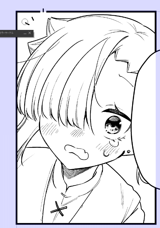 本日の作業!
仕上げ前のおめめもこれはこれで…👀✨
#ちゃんと吸えない吸血鬼ちゃん 