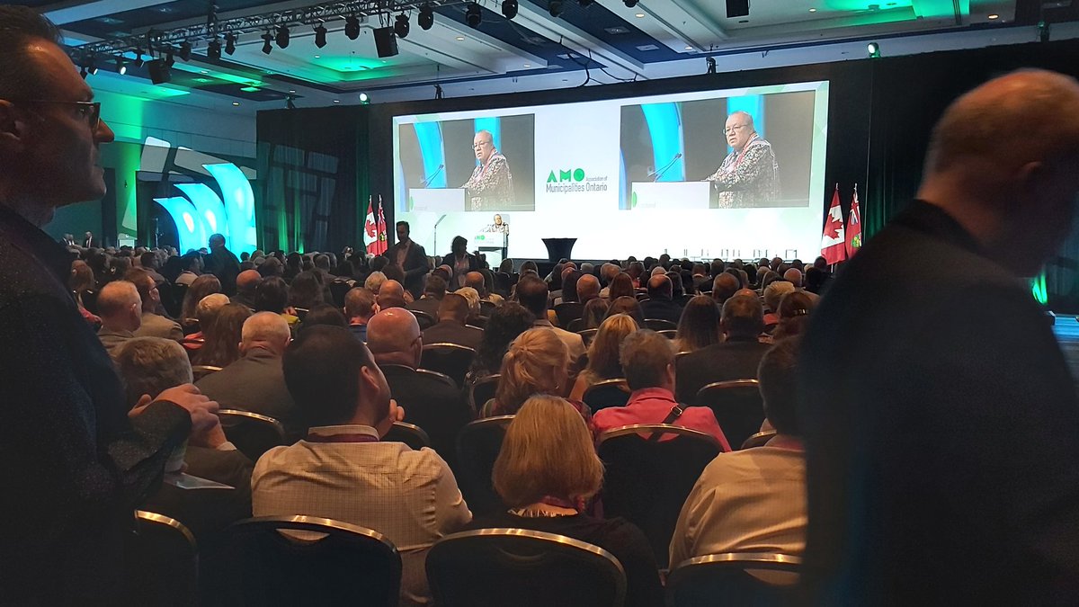 #AMO2023 Listening to Ontario Regional Chief Glen Hare speak to support for indigenous communities