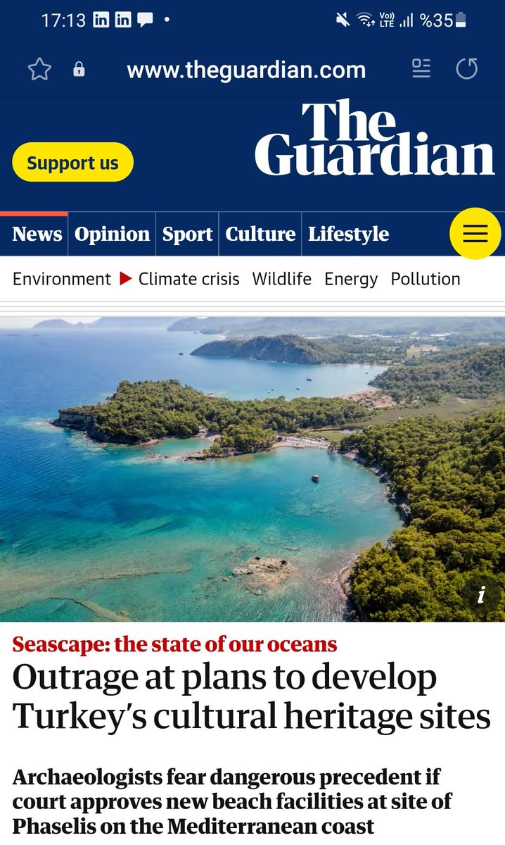 Antalya Şube başkanımızın da Phaselis le ilgili görüşlerinin olduğu bir röportaj.