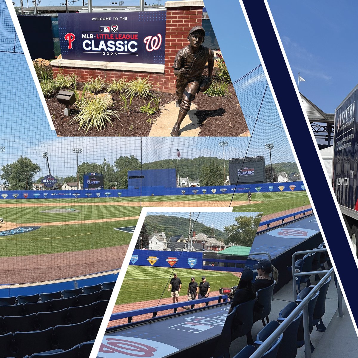 MoveNats's tweet photo. What a great day to be at the MLB Little League Classic with the Philadelphia Phillies and Washington Nationals in Williamsport, PA. #LittleLeagueClassic #NatsMove https://t.co/5kFsvtdqiN