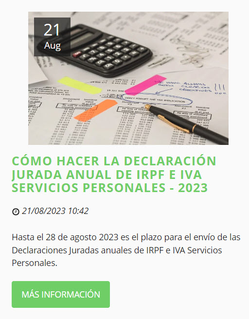 TributApp's tweet photo. 🗓️28/08 Vence Declaración anual IVA e IRPF
CÓMO HACER LA DECLARACIÓN JURADA ANUAL DE IRPF E IVA SERVICIOS PERSONALES - 2023 👉
https://t.co/fRo9GXz4Ua https://t.co/OE10vXflWa