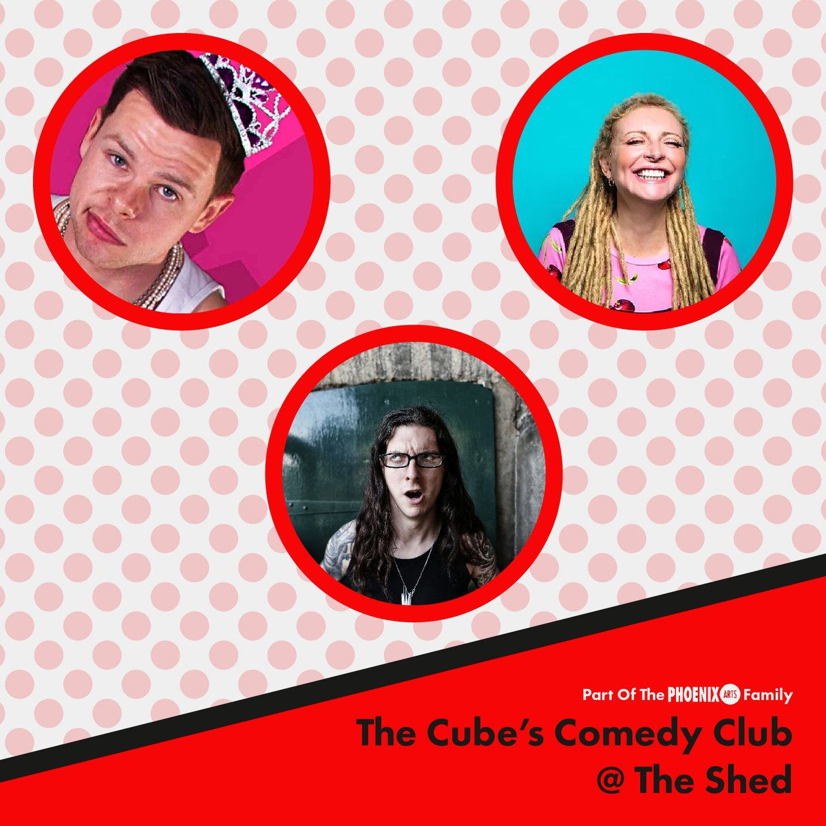The Cube have a fantastic line-up of comedians ready for tomorrow nights show! 🗓️Thursday 7th of September, 8:00pm 📍The Cube @ The Shed 🎟️Tickets £12.50 Aaron Twitchen, Samantha Day and Andrew O’Neill are ready to blow you away with their quick wit. bit.ly/TCCCTSS23