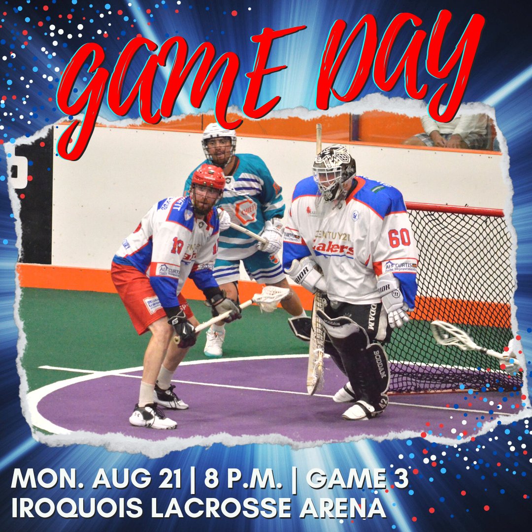 PtboLakersLax's tweet photo. Let's right this ship. Game 3 goes tonight.
π 8 p.m.
π @SN_Chiefs
π Iroquois Lacrosse Arena
ποΈ At the door
πΊ @yourtvptbo, @Rogerstv20 ( Rogers North Durham/Kawartha should check local listings!)
π» https://t.co/eY8PaXS3ts
π https://t.co/y9BSP7qm5M
#DriveForFive #MSLFinal https://t.co/iEG02cxoVX
