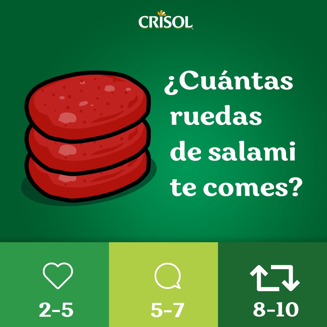 CrisolRD's tweet photo. ¿Vamos a ver quiénes son los que se acaban la barra de salami en un 2 por 3? Tranquilo/a, no te vamos a juzgar 😂😂.

#CrisolRD #MadeInRD https://t.co/GTYAG2D0F3