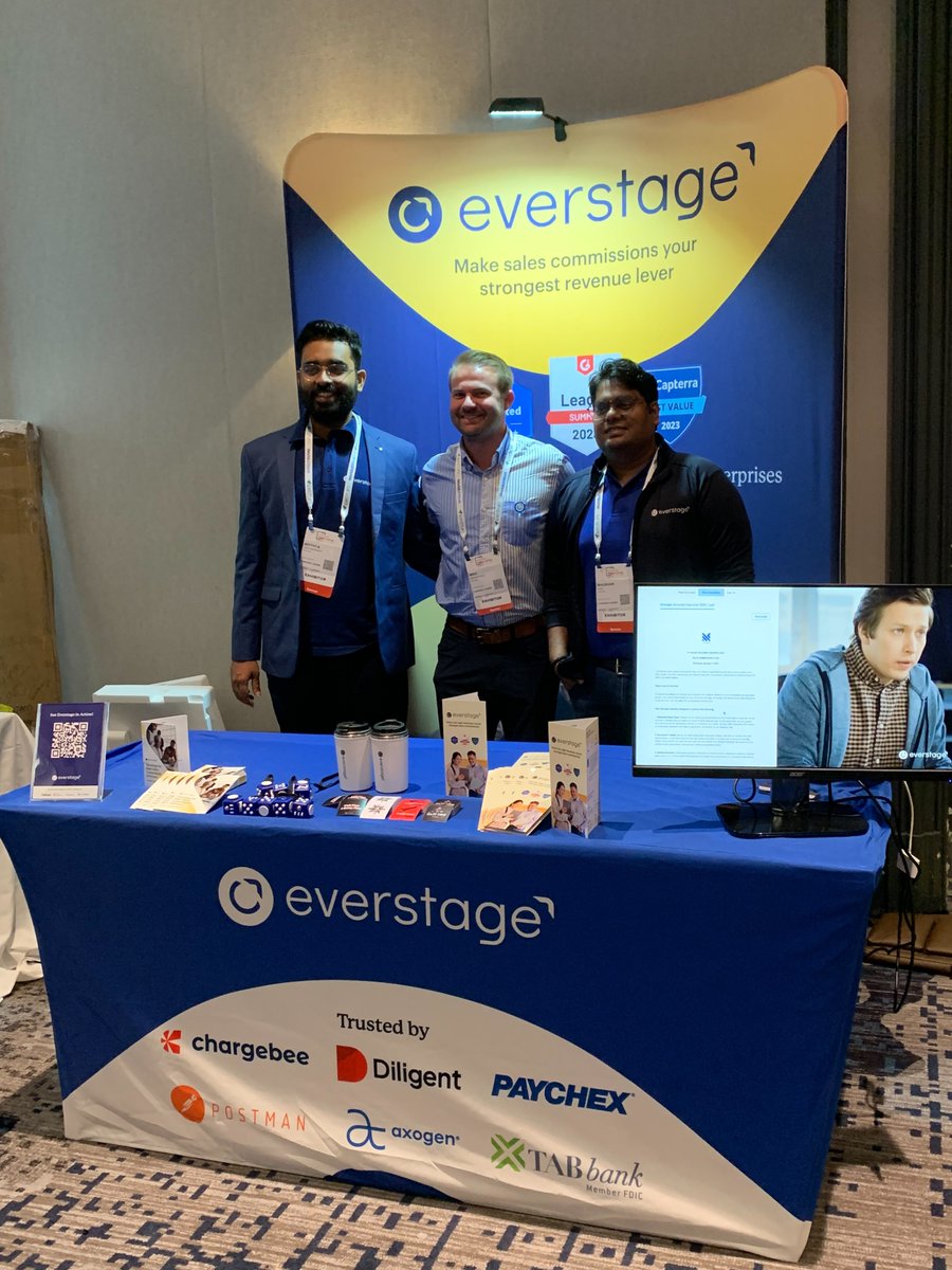 everstageinc's tweet image. All set for @WorldatWork #SalesComp23!⚡ 

Drop by booth 18 for exciting conversations on all things Sales Compensation! We also have some fun surprises for you 😉 

#Worldatwork #everstage