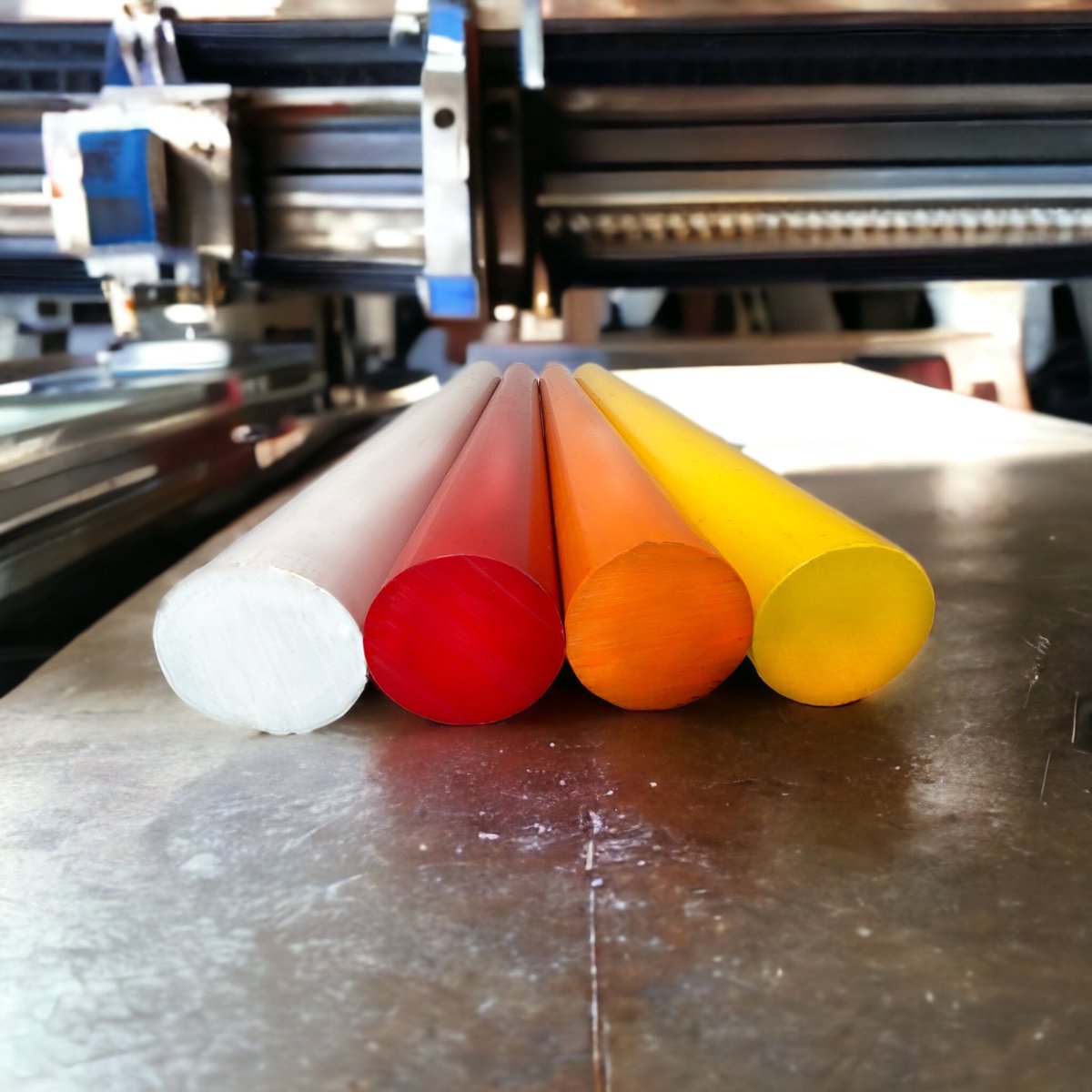PlastiBlock's tweet photo. ABS rods.. perfect for machining, prototyping, or anything you want to create! 
#InjectionMolding #CNCMachining #cnc #machinist #plastic #CncMachine #ProtoTypes #innovation #engineering #MachineLearning #absplastic #molding #extrusion #fabrication https://t.co/vlVdKApVKK