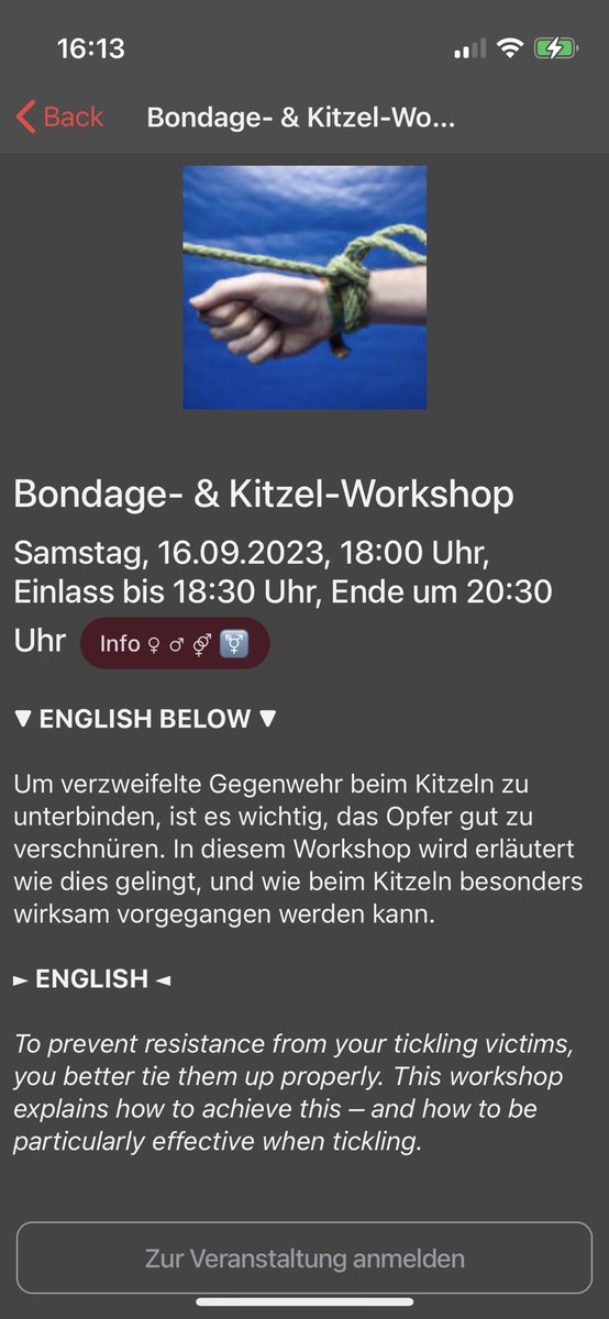 Kommt vorbei! Join us!