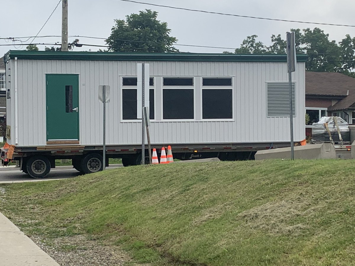 Exciting day here at St. Patrick’s in Caledonia! <a href="/stpatcatholic/">St. Patrick's</a> , new portables arriving soon to be filled with the hustle and bustle of great learning! <a href="/BhnFacilities/">BHNFacilities</a> <a href="/bhncdsb/">BHNCDSB</a>