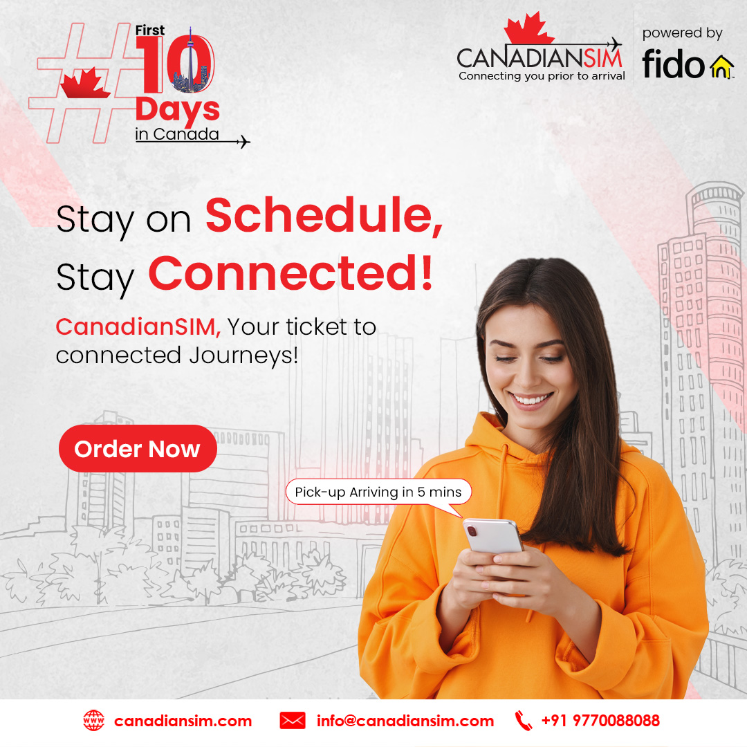 Navigating your daily routes with ease! Find the best commute options, plan your journeys, and make each day a smooth ride. Connect, commute, conquer! 
Stay connected seamlessly with #CanadianSIM! 

#CanadianSIM #First10DaysInCanada #Canada #InternationalSim #SimCard #DailyTravel