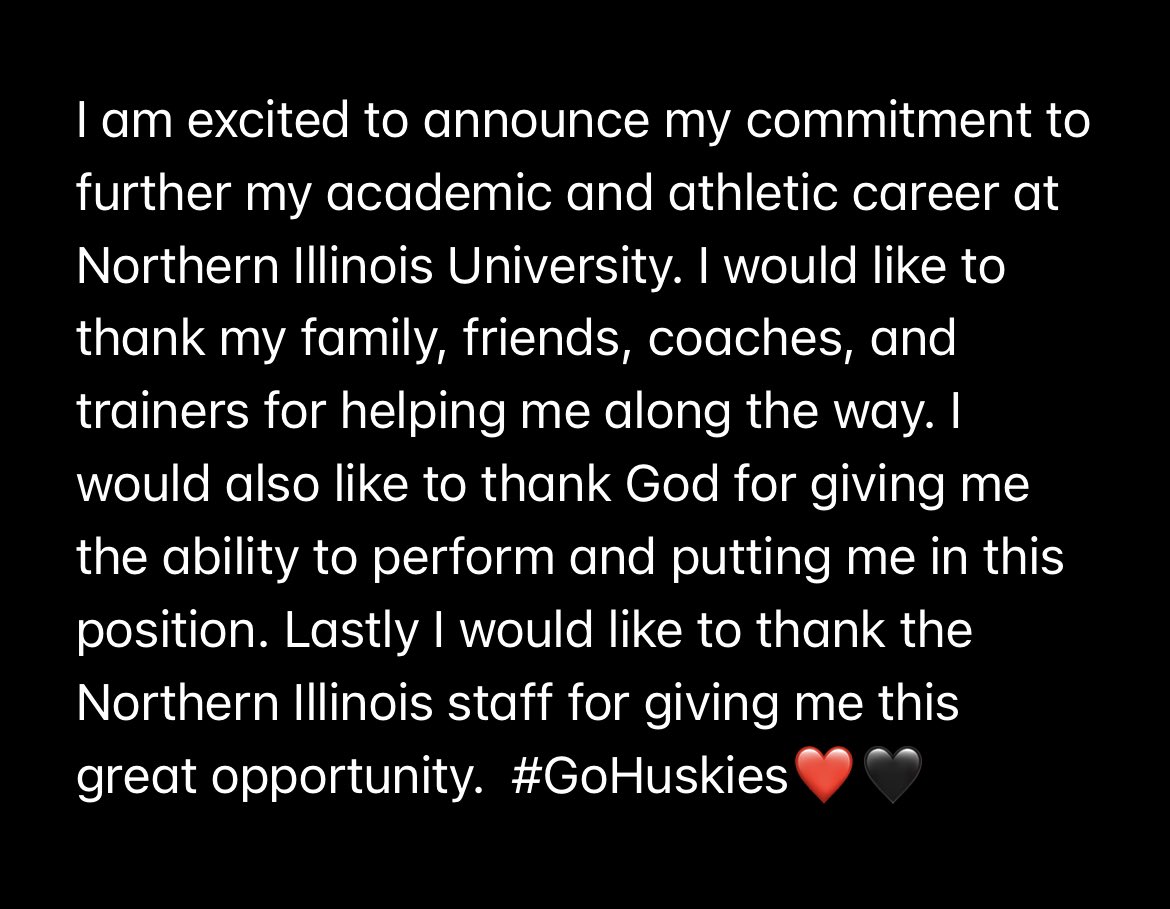 Committed❤️🖤 @ryancopelandNIU @JKelchNIU @FbUSA_Elite14U @pistolplante @NIU_Baseball @PBRIllinois