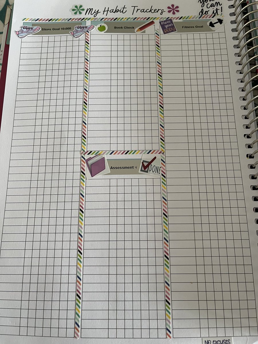 ShelDodd's tweet photo. Love spending time on my planner! I’m really creative but cannot for the life of me draw so I use stickers and Washi tape. Planner from @TPositiveTC #secondaryteacheruk #plannergeek #stickerate #teamRE https://t.co/RT6G7Zx2eM