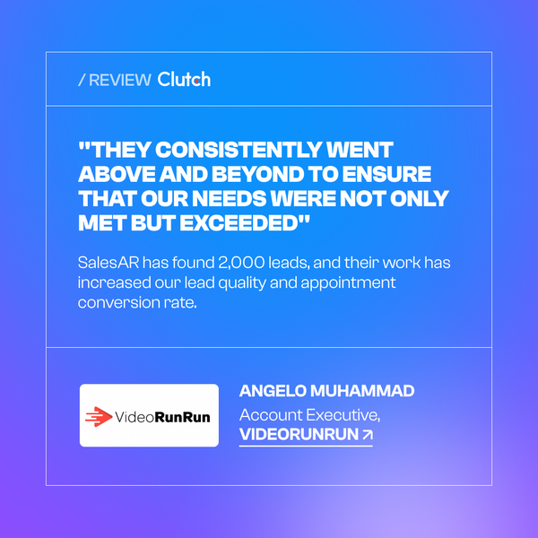 Salesar_here's tweet photo. 🔔Check out this review from #VideoRunRun - a French platform that lets you create, test, customize, and understand your video ad campaigns on YouTube while optimizing for maximum results.
👉 https://t.co/BdLjJ1lIgA

#review #clutch #b2b #leadgeneration #appointmentsetting https://t.co/N8WmPo6saS