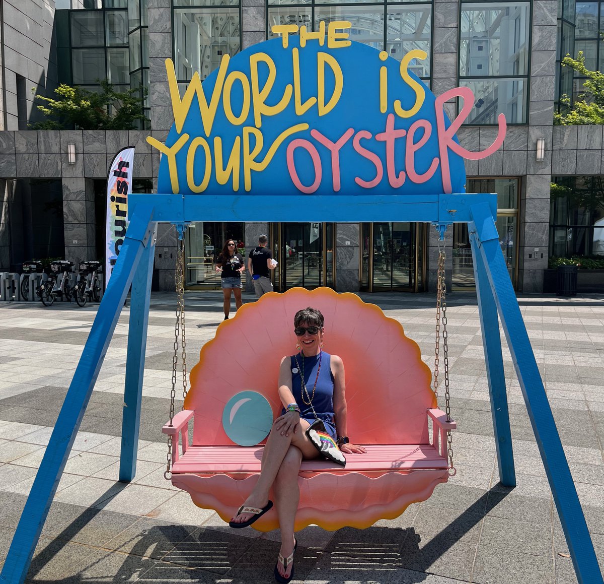 At <a href="/cltpride/">Charlotte Pride</a>, I saw this &amp; needed a pic. After 2 years of my biz on the back burner to use my skills for others, I'm out on my own again. Right now, the world IS my oyster! To paraphrase The Little Mermaid: Wanna be part of my world? Let's chat! ^sbn
#SocialMediaMarketing #SEO