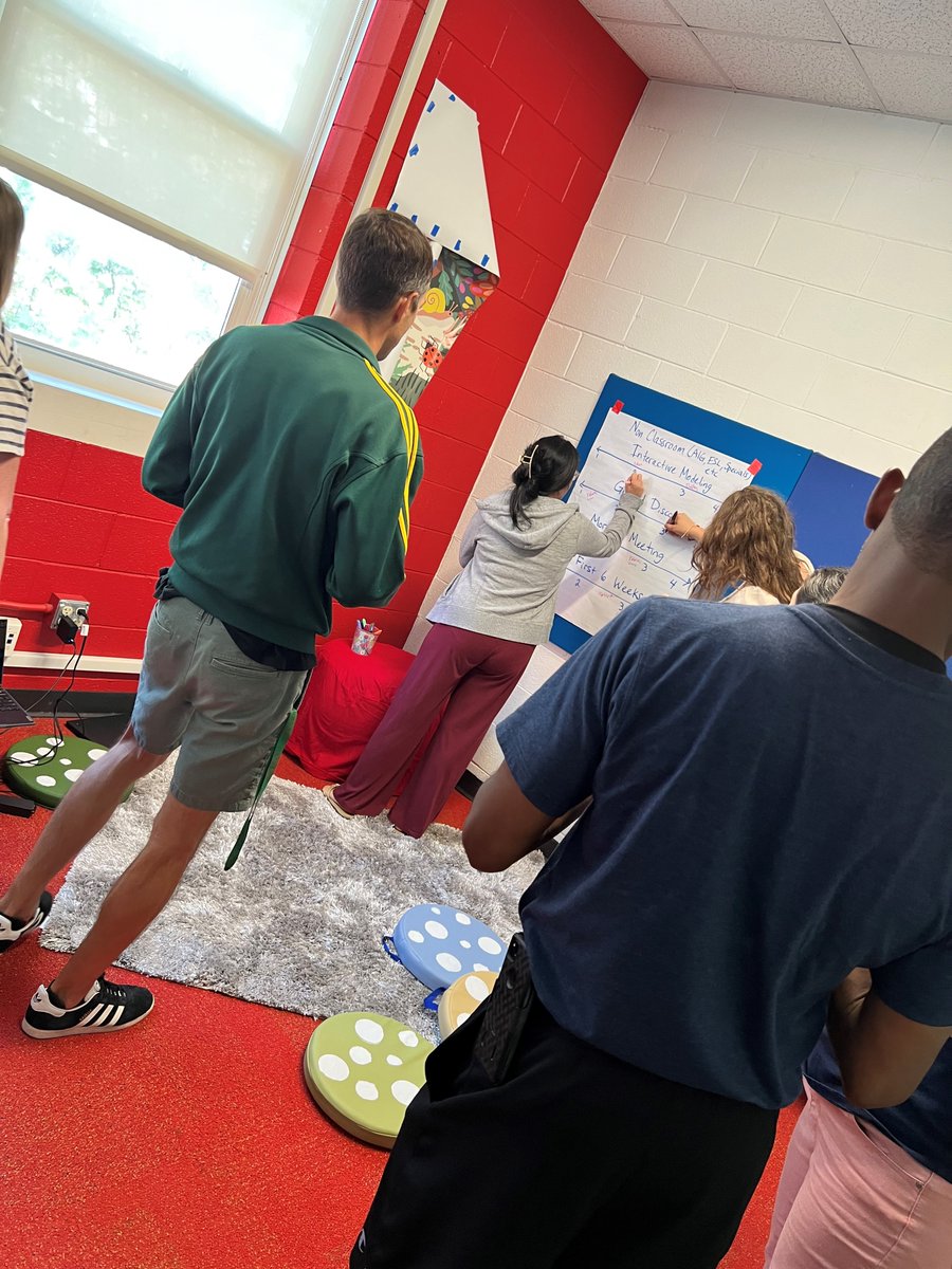 PoweSchool's tweet photo. Opening Staff Meeting! We are collaborating and learning! Getting ready to welcome back our Eagles on August 28, 2023 #togetherweSOAR #DPS https://t.co/p8I344aI54