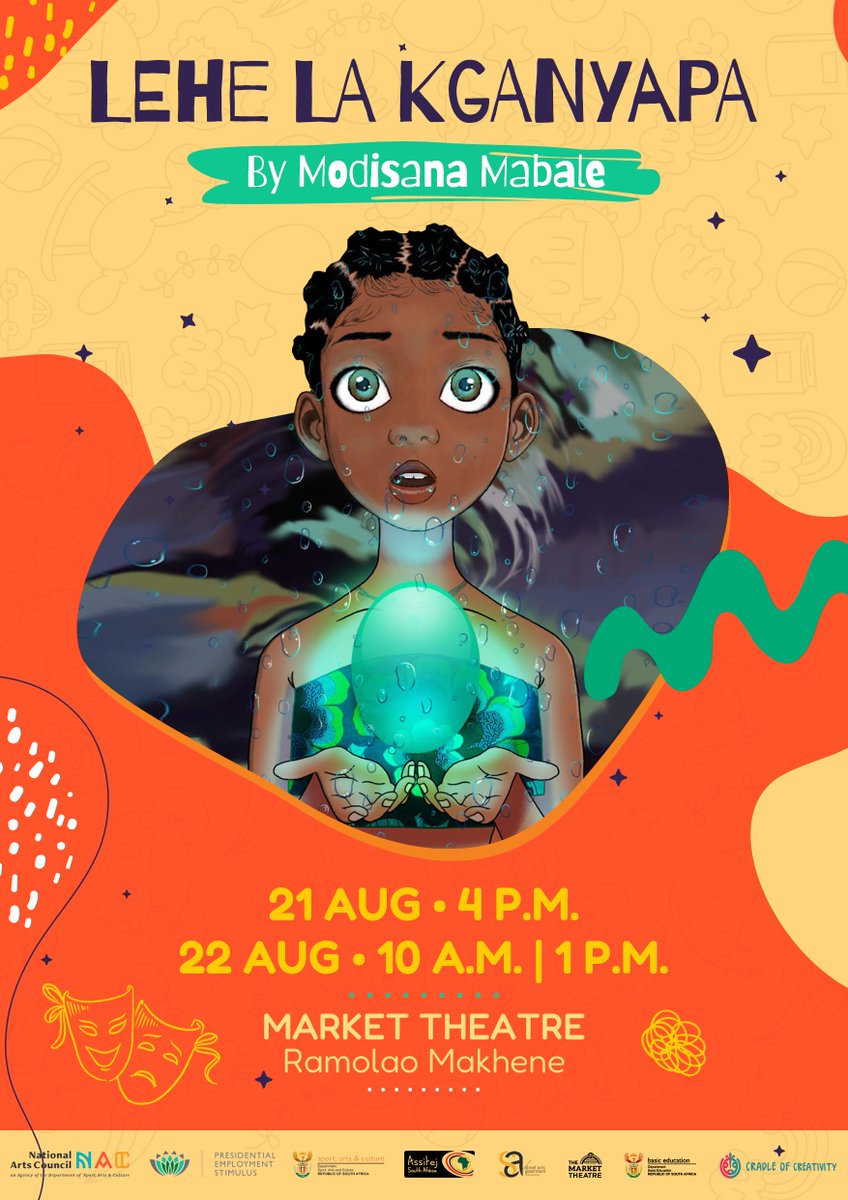 🌟Immerse yourself in enchantment and mystery with our mesmerizing design for "Lehe La Kganyapa" play! 🎭✨Join us today, 21/08/2023, at the Market Theatre at 16:00 for an unforgettable experience!

Grab your tickets and find more info at markettheatre.co.za. 🎟️🎬