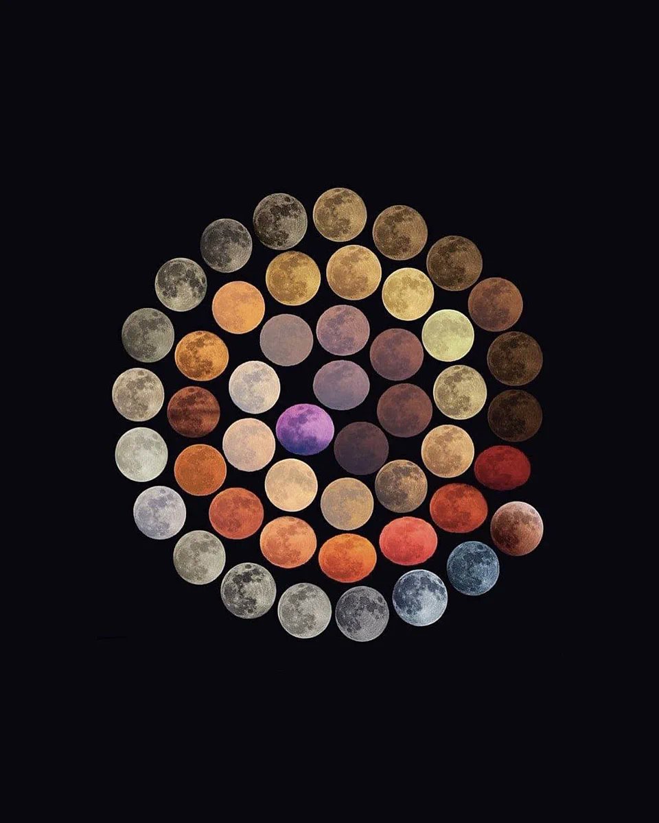 culturaliteral1's tweet photo. la luna en todos sus colores https://t.co/hQM5eJJ6Qn