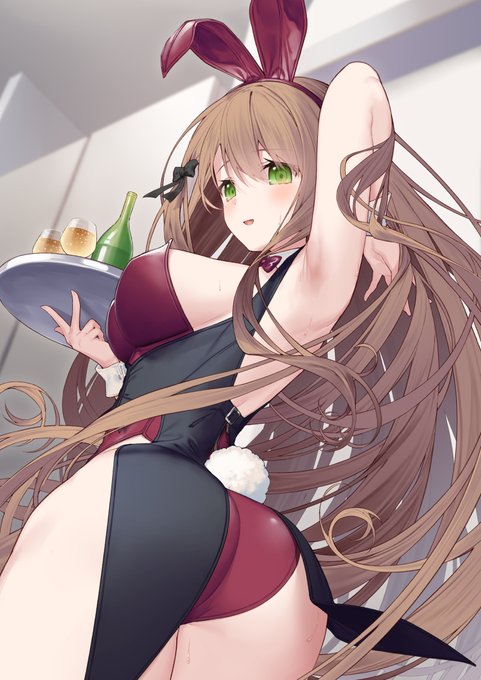 家飲みのおともに幼馴染バニーさん
#バニーの日 