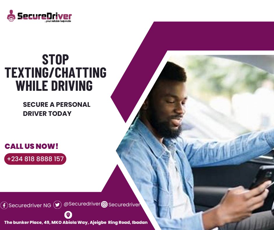 securedriver's tweet photo. Secure a driver from us today!
We are always available to attend to your driver request.
.
.
#driver #securedriver #goviral #explorepage #ibadandriver #lagosdriver #abujadriver #cars #chauffeur #professionaldriver https://t.co/JtaxRDq0f5