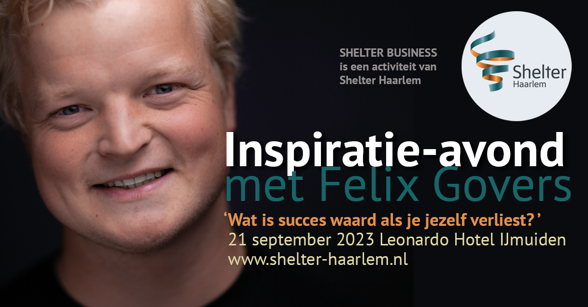 Na je vakantie geïnspireerd starten?

21 sept. as. organiseert Shelter Business een inspiratieavond. Dit keer met Felix Govers, hij (29) is een jonge ondernemer bij ‘Living Image’. Het thema is ‘wat is succes waard als je jezelf verliest?’ shelter-haarlem.nl/shelter-busine…
