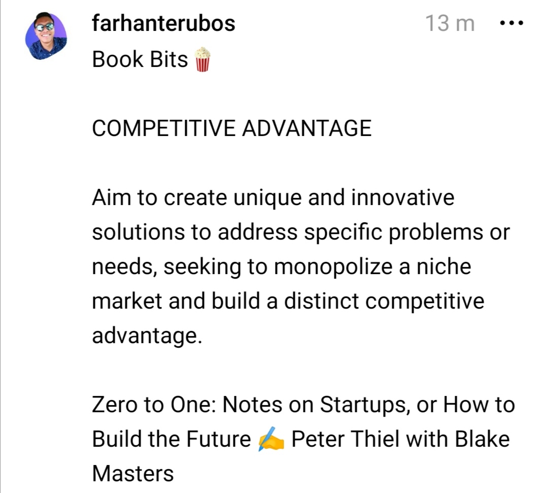 farhanterubos's tweet image. 🧵 go.ftideas.com/threads

#ZeroToOne #CompetitiveAdvantage #UniqueSolution