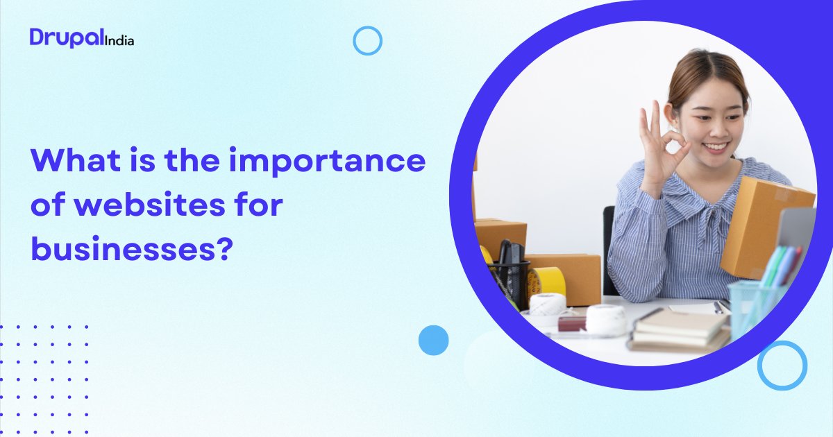 Importance of Websites for Business Growth in 2023
Websites offer a complete view of your online business. Because many firms have failed to make a strong presence among the users. So, the importance of websites increases for many firms. 
#websitedevelopment #drupal10 #newdrupal
