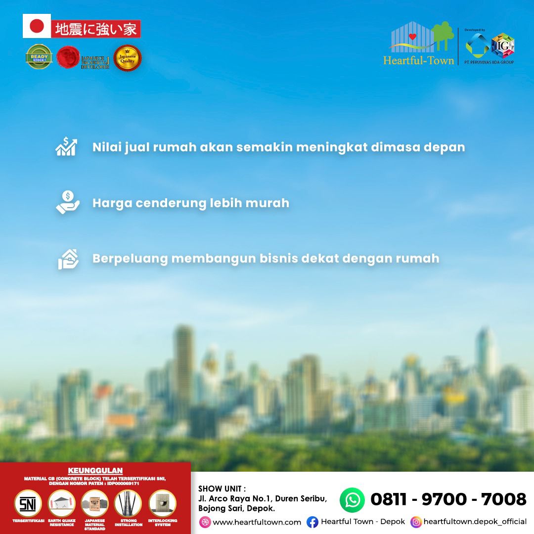 perumnasiida's tweet photo. Punya rumah di area yang terus maju apa aja sih keuntungannya?
Simak beberapa ulasan berikut ya.

Heartful-Town mempersembahkan hunian terbaik untuk bangsa.

Benefit
👉 Siap Huni
👉 Bebas Biaya s.d. SHM
👉 Free AC*
👉 Free Canopy*
#rumahtahangempa #rumahsatulantai #investasi https://t.co/VQEaI8Ra78