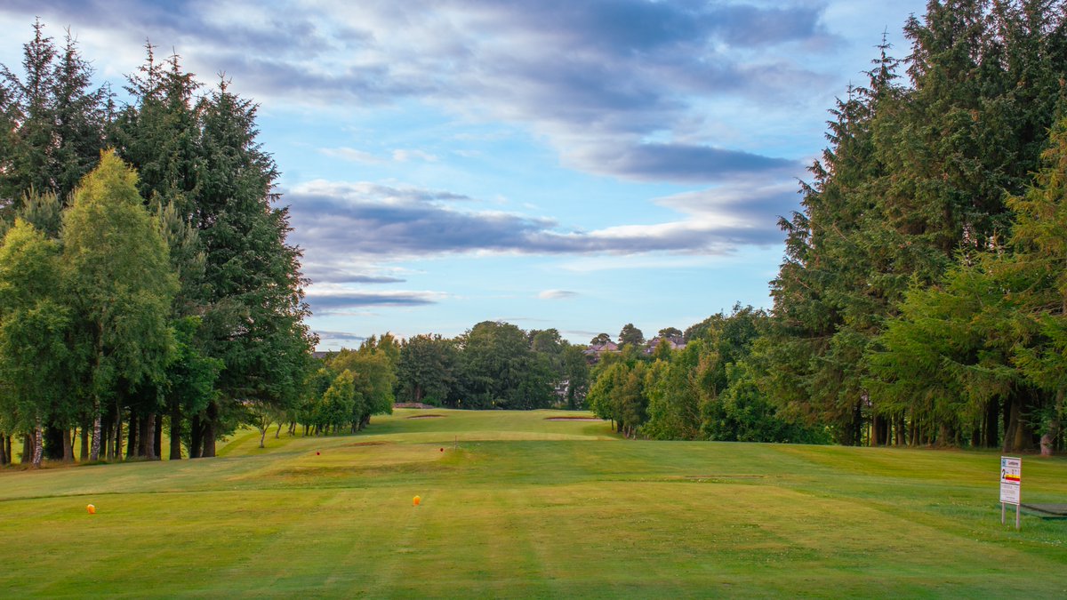 Blue skies, course looking superb.